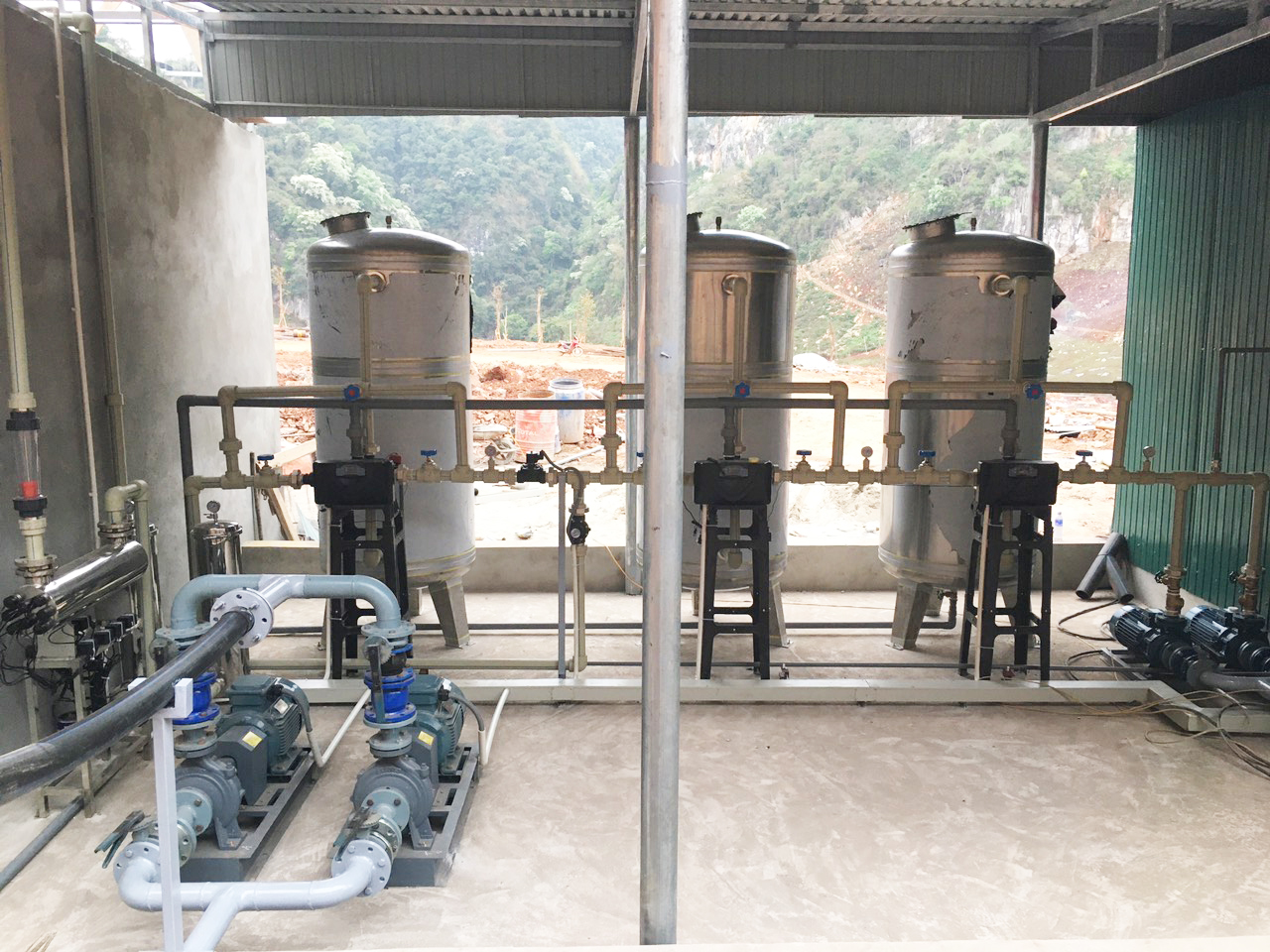 Hệ thống lọc nước sinh hoạt lắp đặt tại khu du lịch