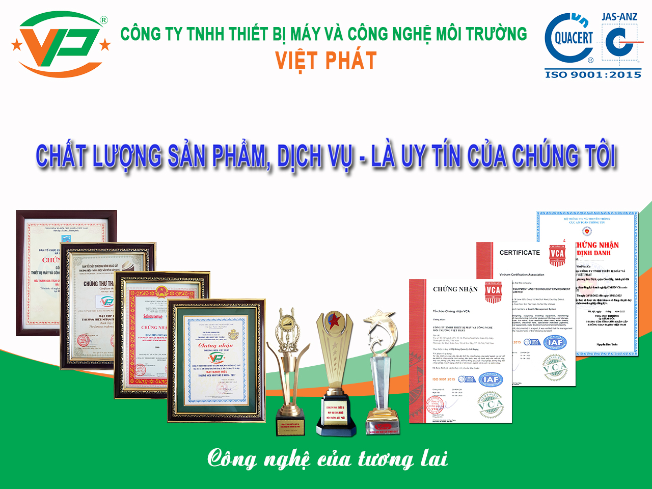 Các chứng nhận chất lượng sản phẩm của Việt Phát