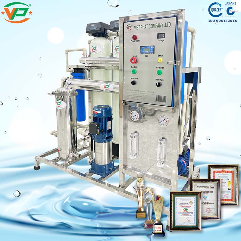 Dây chuyền lọc nước tinh khiết RO Việt Phát - model cao cấp
