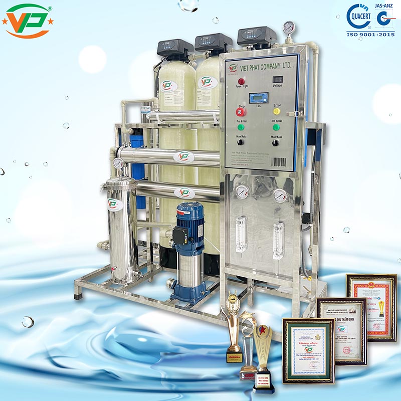 Máy lọc nước RO công nghiệp cung cấp cho sản xuất nước đóng bình