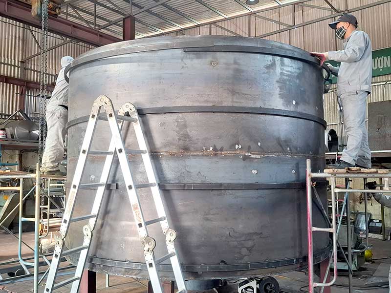 Việt Phát Đẩy Mạnh Sản Xuất Bể Xử Lý Nước Thải Mực In Cho Dự Án Tại Thái Nguyên