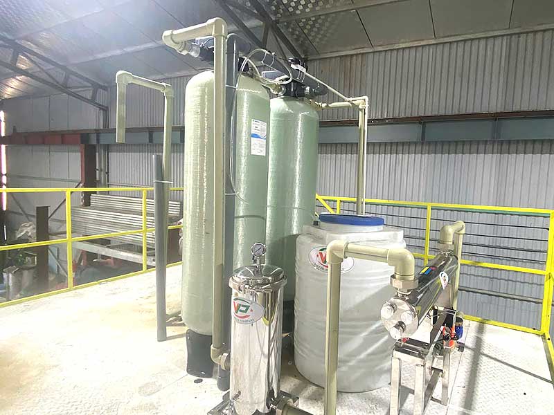 Hệ thống lọc nước công nghiệp 6m3/h tại Hoài Đức 