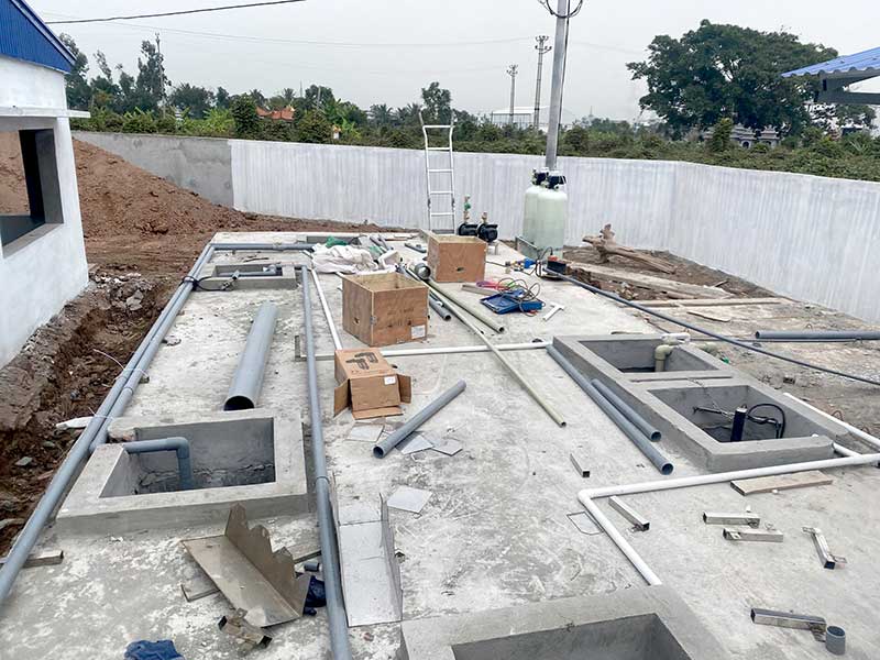 Thi Công Hệ Thống Xử Lý Nước Thải 40m3/24h Tại Hải Dương