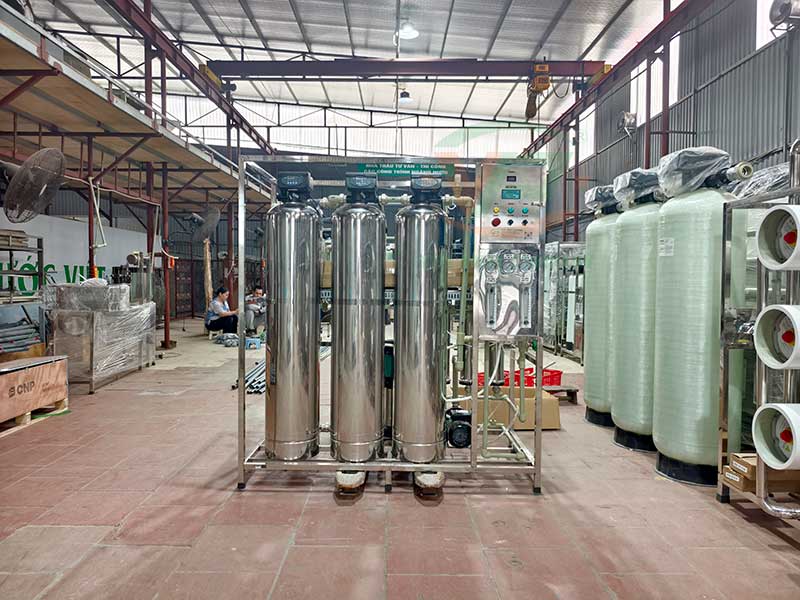 Hoàn thiện sản xuất hệ thống lọc nước RO công nghiệp 1000l/h cho dự án tại Quảng Ninh