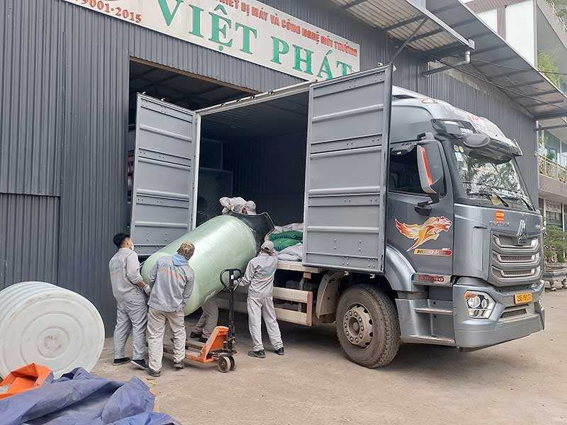 Vận Chuyển Hệ Thống Lọc Nước Công Nghiệp 15m3/h Đến Dự Án Tại Quảng Trị