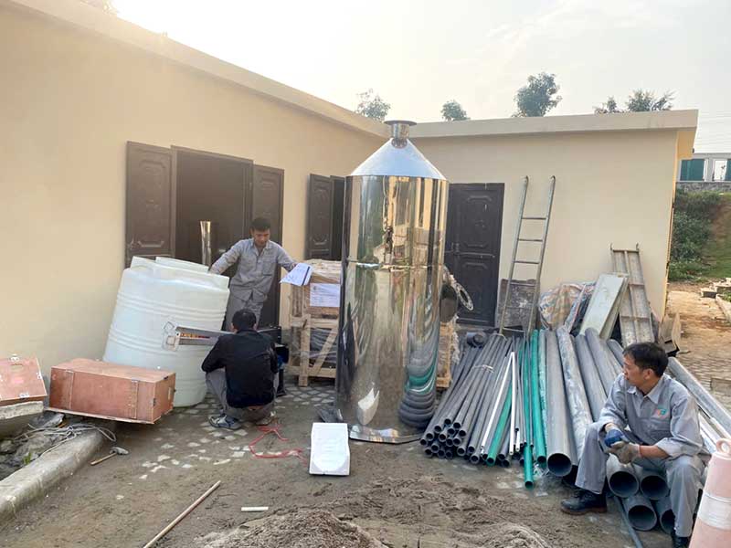 Bàn Giao Vật Tư Thiết Bị Xử Lý Nước Thải Sinh Hoạt 65m3/24h Tại Kim Bôi