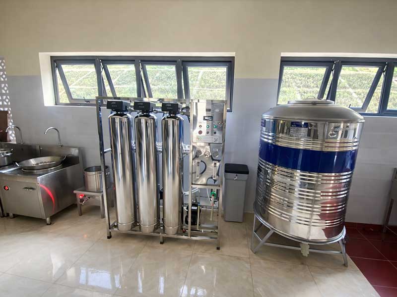 Bàn giao vật tư dự án 04 hệ thống lọc nước RO 300l/h tại Mộc Châu đúng tiến độ và vị trí kỹ thuật