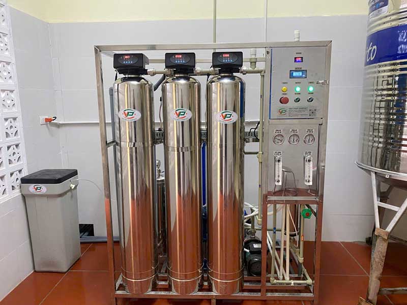 Hoàn thành hệ thống lọc nước RO 300l/h số 1 của dự án tại Mộc Châu 