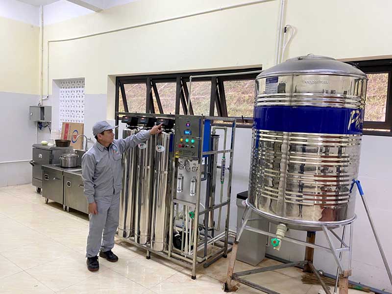 Hệ Thống Lọc Nước RO 300l/h Số 2 Của Dự Án Tại Mộc Châu