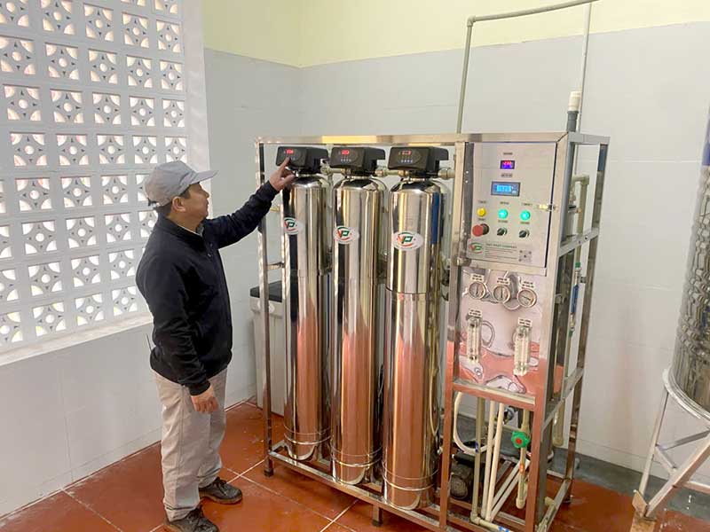 Hệ Thống Lọc Nước RO 300l/H Số 4 Của Dự Án Tại Mộc Châu