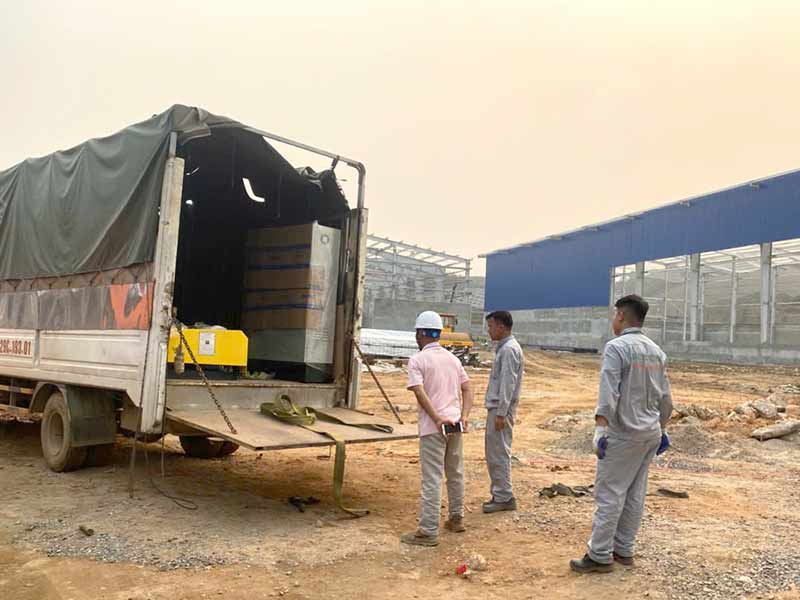 Bàn giao vật tư thiết bị dự án xử lý nước thải công nghiệp 320m3/24h tại Yên Bái