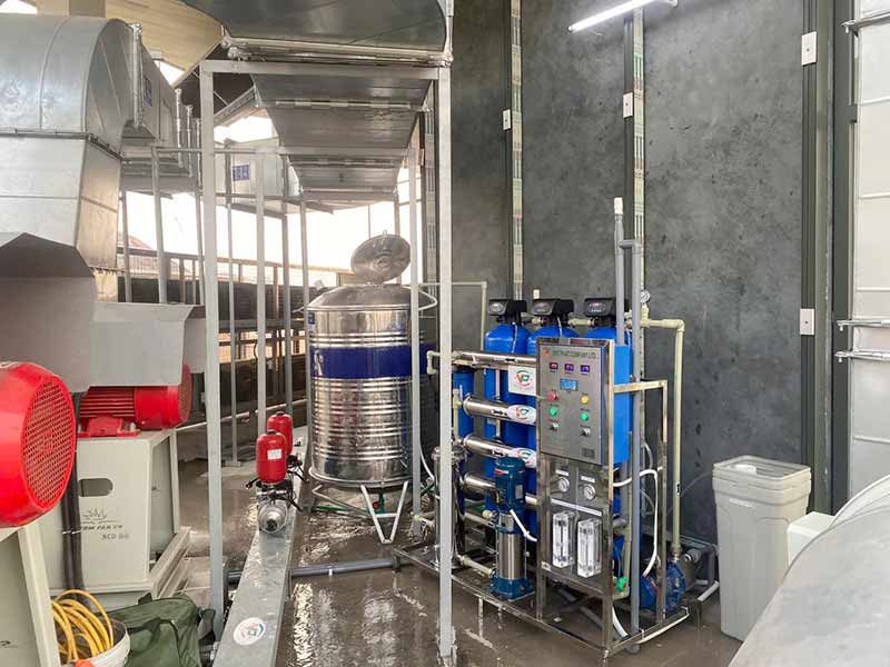 Bảo dưỡng dự án lọc nước RO công nghiệp 750L/h tại Cát Bà