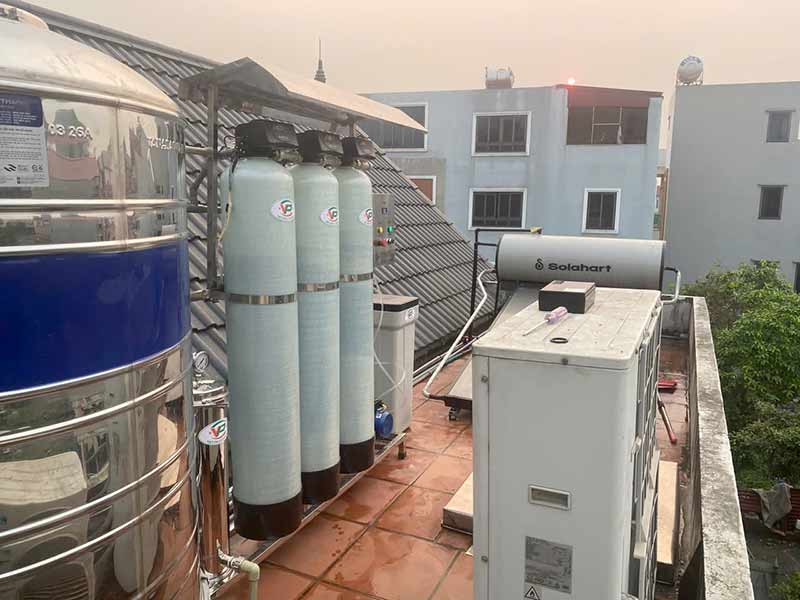 Bàn giao hệ thống lọc nước đầu nguồn 1m3/h tại Hà Nội