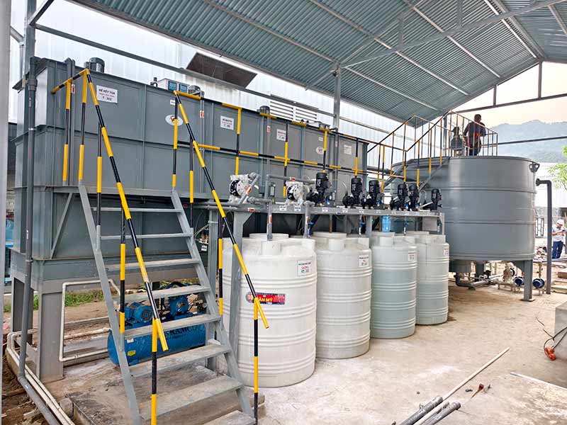 Hiệu Quả Vận Hành Hệ Thống Xử Lý Nước Thải Mực In 40m3/24h Tại Thái Nguyên