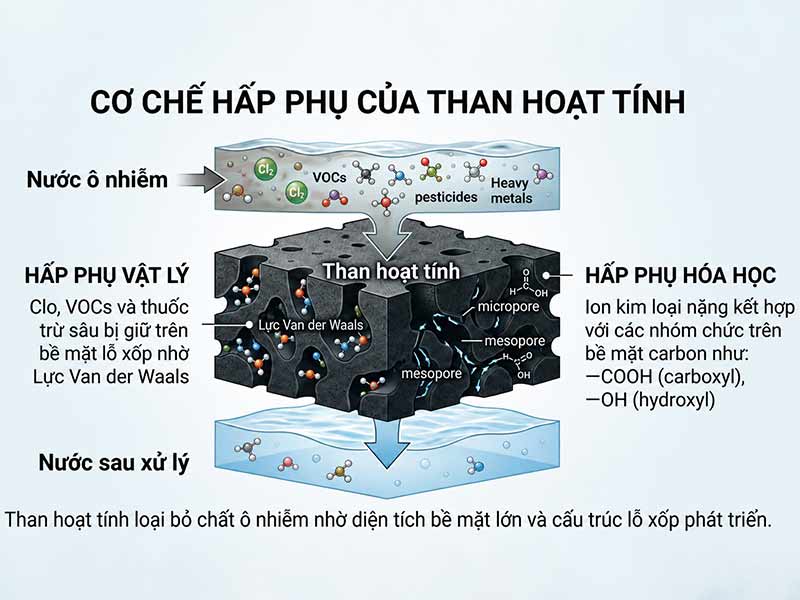 Xử lý nước cứng bằng than hoạt tính – Giải pháp hiệu quả cho nước sinh hoạt và sản xuất
