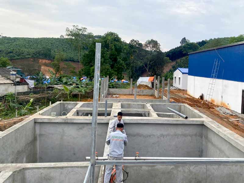 Thi Công Dự Án Xử Lý Nước Thải Công Nghiệp 320m3/24h Tại Yên Bái
