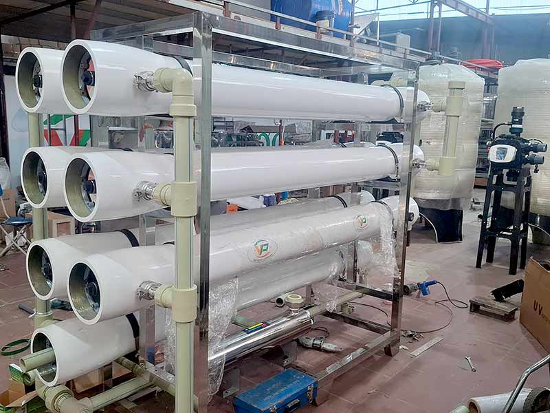 Hoàn thiện sản xuất hệ thống lọc nước RO 400m3/24h cho dự án tại Tùng Thiện - Hà Nội