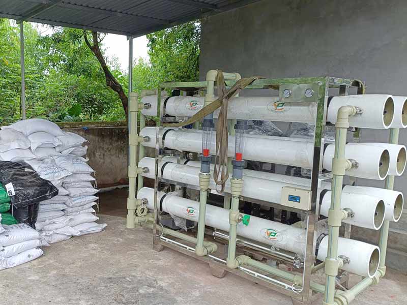 Bàn giao vật tư thiết bị hệ thống lọc nước RO 400m3/24h tại Tùng Thiện - Hà Nội