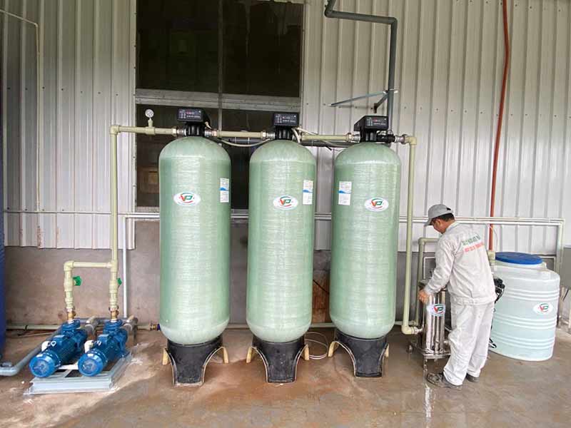 Hệ Thống Làm Mềm Nước Cứng 8m3/h Tại Ninh Bình