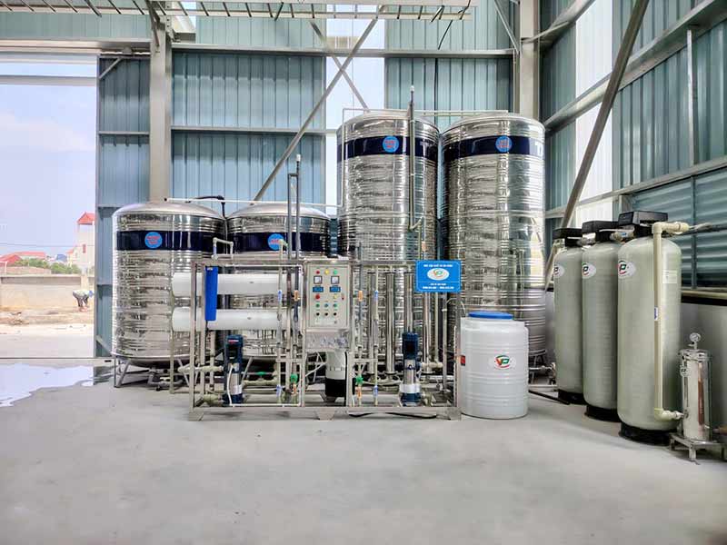 Hệ Thống Lọc Nước RO 2 Cấp - Mixbed 1000L/h Tại Bắc Ninh