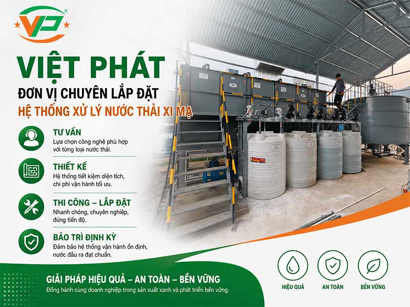 Xử Lý Nước Thải Xi Mạ – Giải Pháp Hiện Đại Cho Ngành Công Nghiệp Xi Mạ