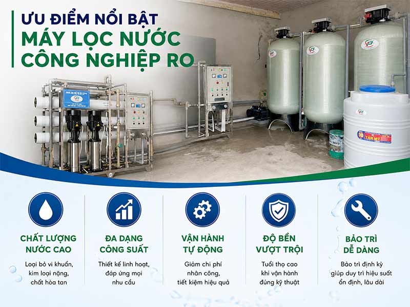 Máy lọc nước công nghiệp RO – Giải pháp xử lý nước tinh khiết đạt chuẩn kỹ thuật