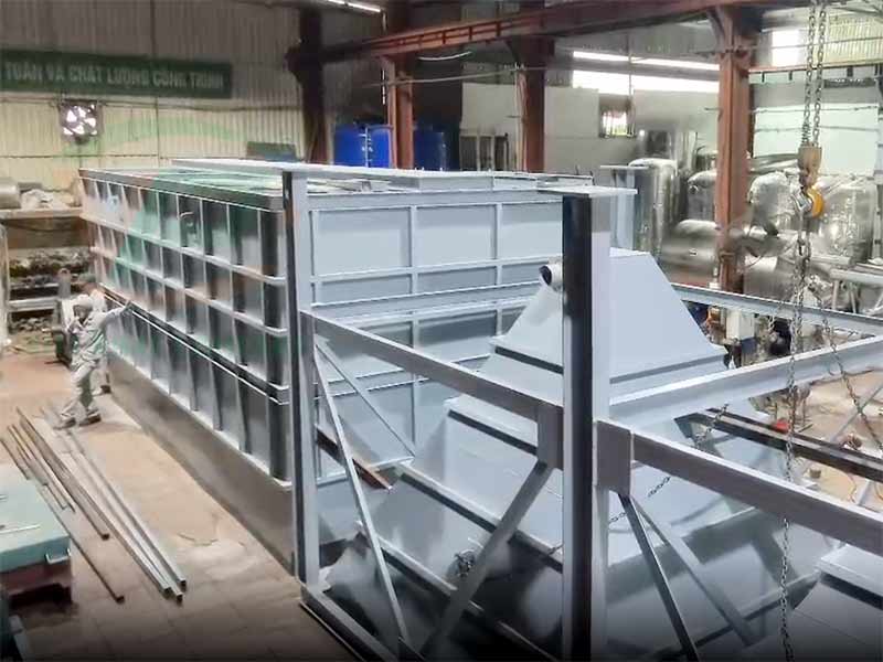 Hoàn Thiện Sản Xuất Hệ Thống Lọc Nước Sinh Hoạt 1200m3/24h Cho Dự Án Tại Hòa Bình