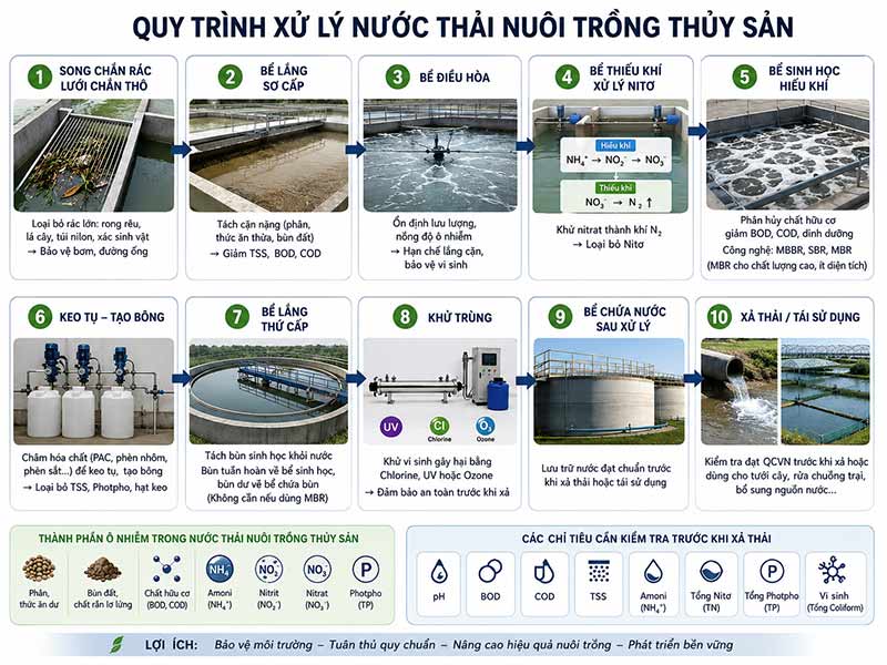 Xử Lý Nước Thải Nuôi Trồng Thủy Sản: Thách Thức Và Giải Pháp Hiệu Quả Cho Doanh Nghiệp
