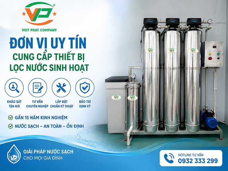 Thiết bị lọc nước sinh hoạt gia đình: giải pháp bảo vệ sức khỏe và tiện nghi
