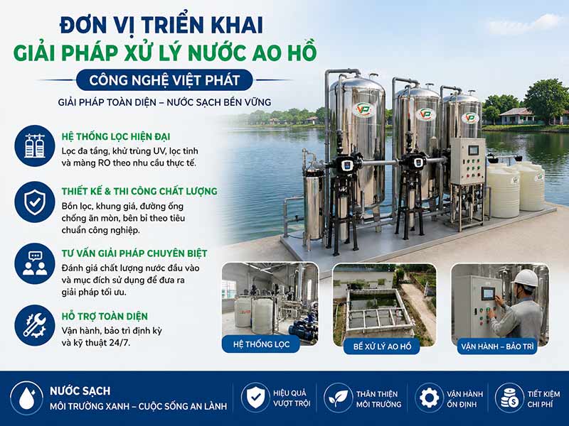 Giải Pháp Xử Lý Nước Ao Hồ Cho Khu Dân Cư: Đảm Bảo Nguồn Nước Sạch An Toàn