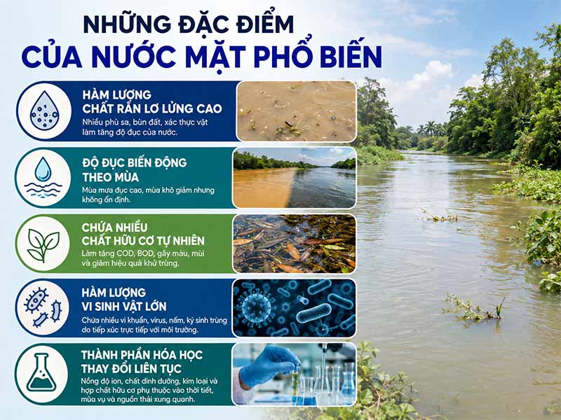 Đặc Điểm Của Nước Mặt: Thành Phần, Tính Chất Và Những Vấn Đề Cần Lưu Ý Khi Xử Lý