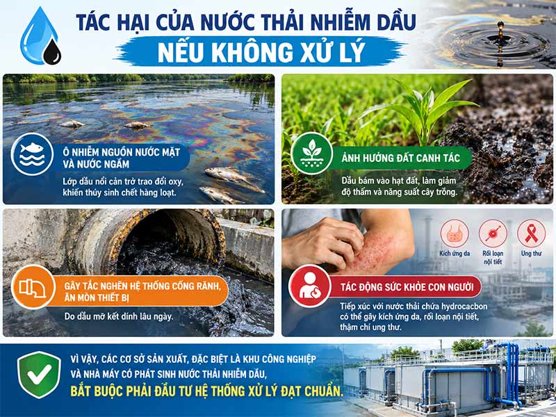 Nước Thải Nhiễm Dầu Là Gì? Nguyên Nhân, Đặc Tính Và Giải Pháp Xử Lý Đạt Chuẩn QCVN