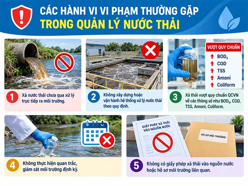 Quy Định Xử Phạt Vi Phạm Nước Thải: Doanh Nghiệp Cần Biết Để Tránh Rủi Ro Pháp Lý