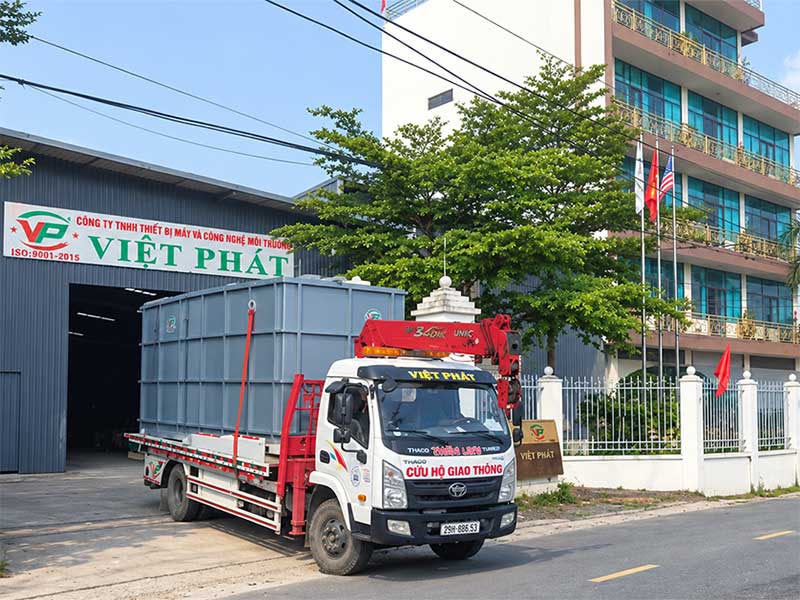 Vận Chuyển Module Xử Lý Nước Thải Sinh Hoạt 15m3/Ngày Đêm Đến Hải Phòng