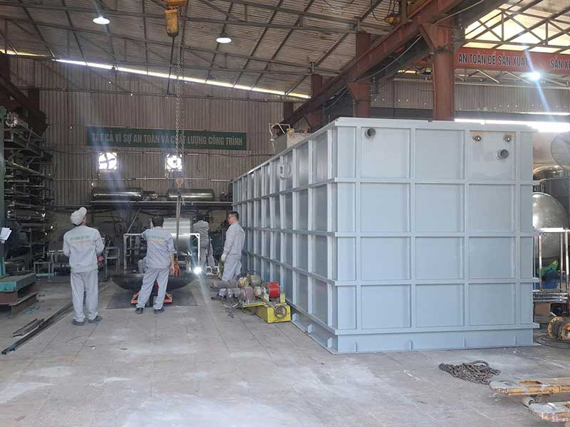 Hoàn Thiện Sản Xuất Module Xử Lý Nước Thải Sinh Hoạt 50m3/24h Cho Dự Án Tại Hải Phòng