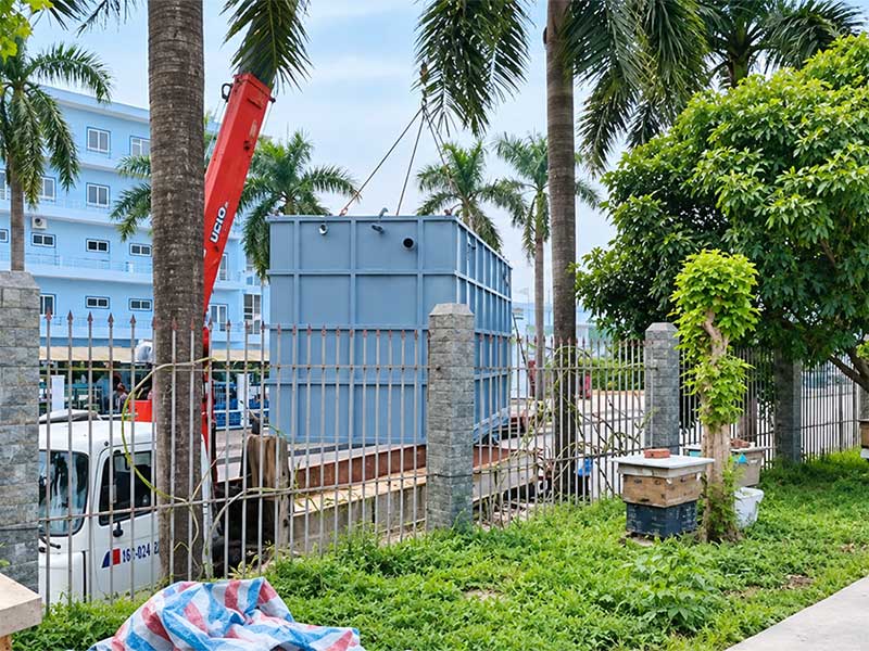 Bàn Giao Vật Tư Module Xử Lý Nước Thải Sinh Hoạt 30m3/24h Cho Dự Án Tại Hòa Bình
