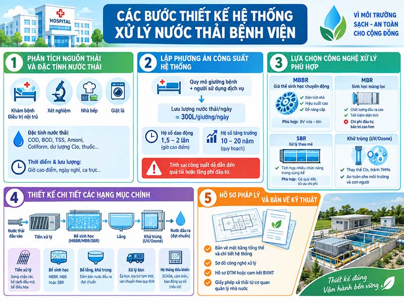 Thiết Kế Hệ Thống Xử Lý Nước Thải Y Tế Đạt Chuẩn QCVN