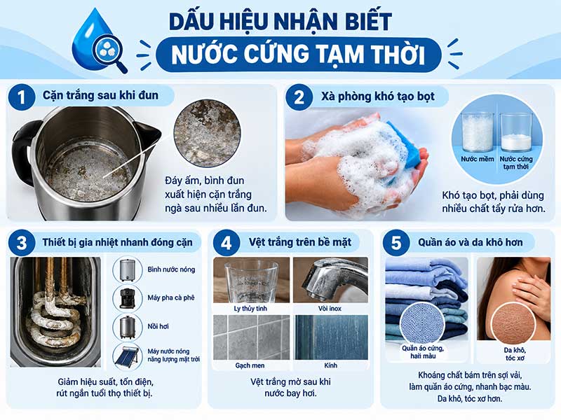 Nước Cứng Tạm Thời Là Gì? Nguyên Nhân Và Cách Nhận Biết Chính Xác