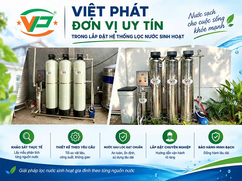 Giải Pháp Lọc Sinh Hoạt Gia Đình Hiệu Quả – Nâng Cao Chất Lượng Nước, Bảo Vệ Sức Khỏe Lâu Dài