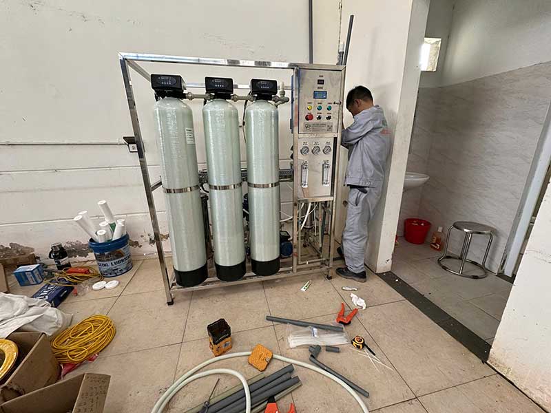 Lắp Đặt 03 Hệ Thống Lọc Nước RO Công Nghiệp 500L/H Tại Yên Bài
