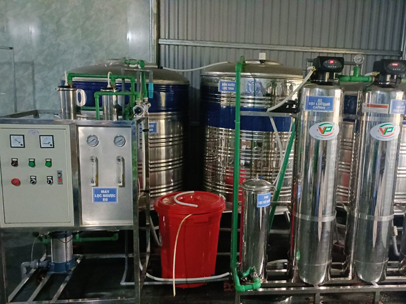 Bảo dưỡng, thay thế vật tư hệ thống lọc nước RO 500l/h tại Quảng Ninh