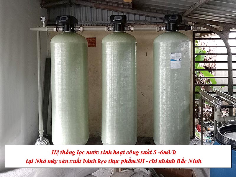 Bàn giao hệ thống lọc nước đầu nguồn tại nhà máy sản xuất bánh kẹo thực phẩm SH - chi nhánh Bắc Ninh