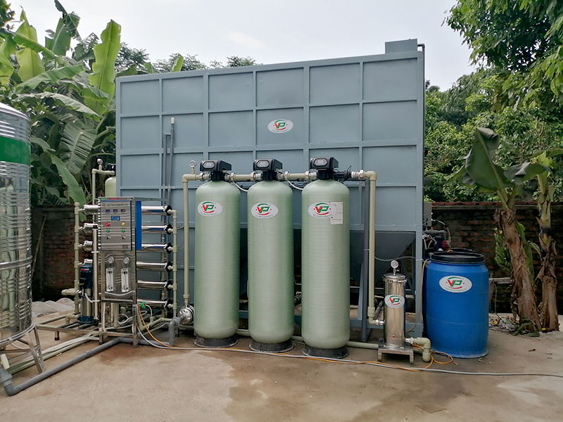 Dự án lọc nước giếng khoan + lọc nước RO công nghiệp công suất 2000l/h tại Công ty NMT Food