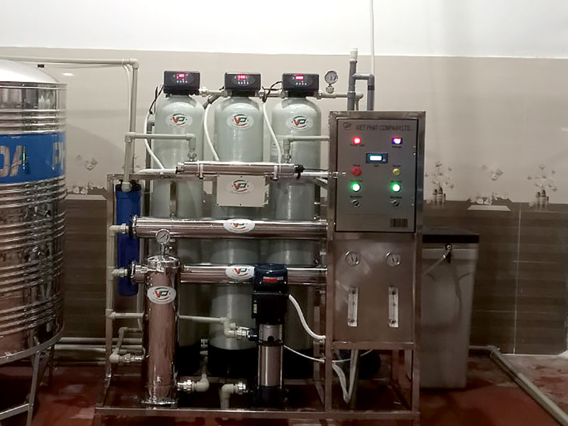 Bàn giao hệ thống lọc nước RO công nghiệp 500l/h tại Lạng Sơn