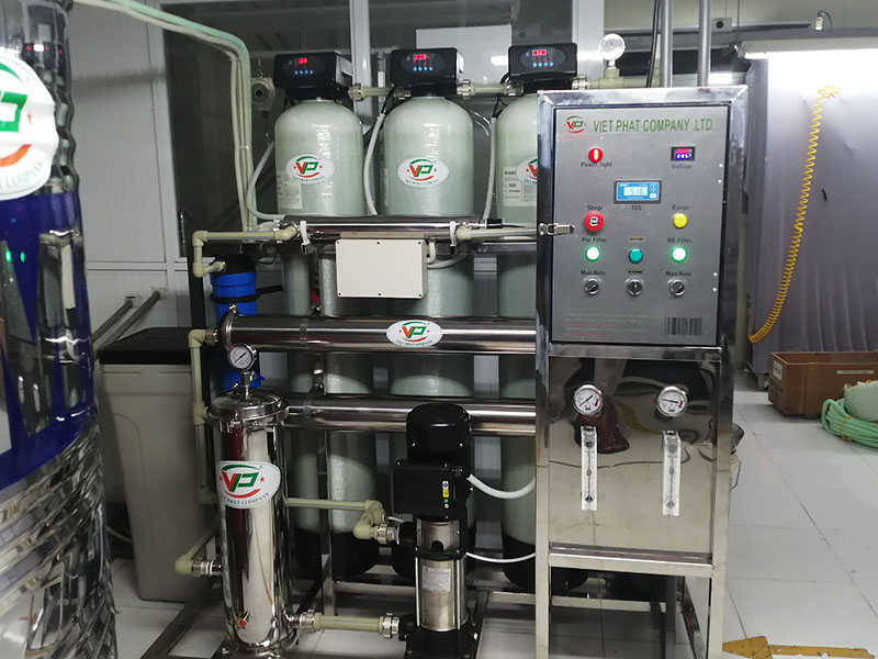 Bàn giao hệ thống lọc nước RO tinh khiết 500l/h tại Phú Thọ