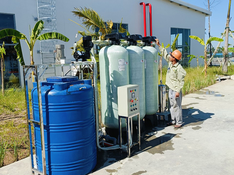 Hoàn Thiện Công Trình Lọc Nước Sinh Hoạt Tại Thái Bình 