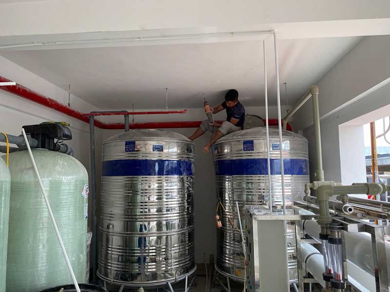 Bàn giao hệ thống lọc nước RO công suất 5000l/h tại Bắc Ninh