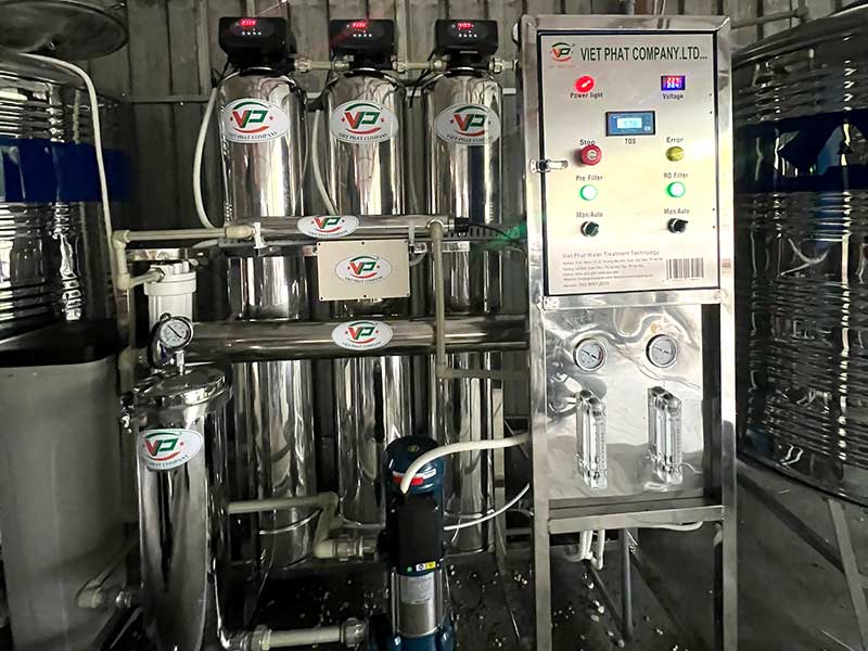 Bàn giao hệ thống lọc nước RO 250l/h tại Tuyên Quang