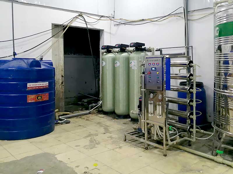 Bàn giao hệ thống lọc nước RO tinh khiết 1500l tại Nam Từ Liêm