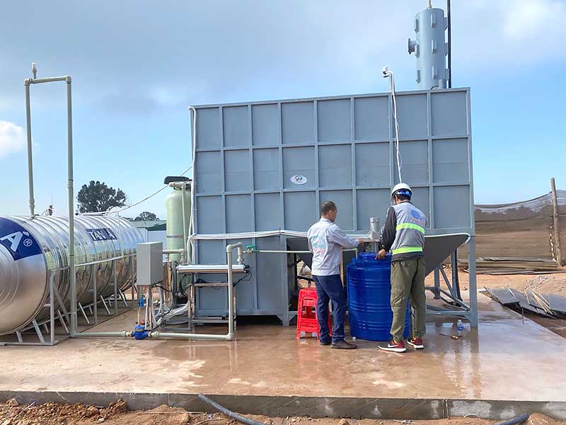 Bàn giao hệ thống lọc nước sinh hoạt 50m3/ngày đêm tại Lào